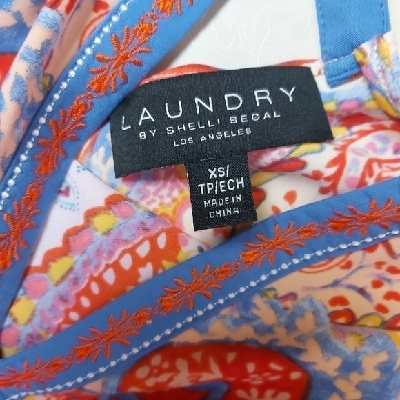 LAUNDRY By Shelli Segal LA Paisley Top - Picture 6 of 9